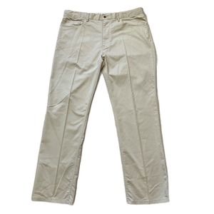 Polo Golf Ralph Lauren Pants Men 36x30 Classic Flat Front Stretch Athletic Beige